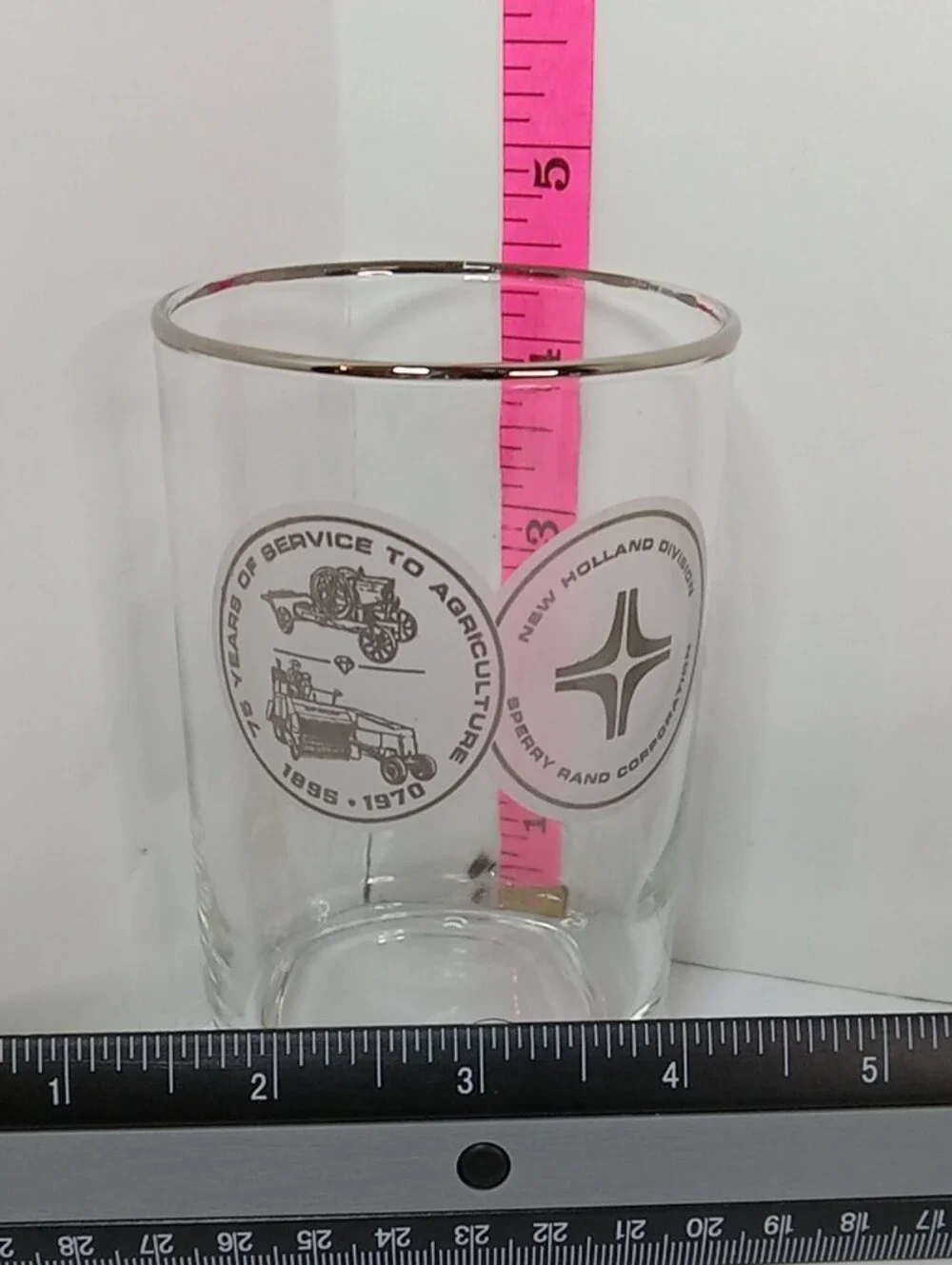 Libbey New Holland Division Sperry Teams Corp. 75th Commemorative Tumblers Set 8